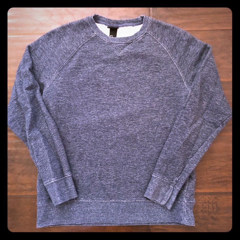 Men’s H&M Sweatshirt size Medium Blue Distressed